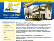 Tablet Screenshot of grundschule-altdorf.de